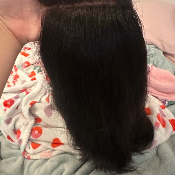 5x5 Human Hair Closure Wig 14? Inch Transparent Lace Wear & Go Glueless Wig Bob - Picture 4 of 6